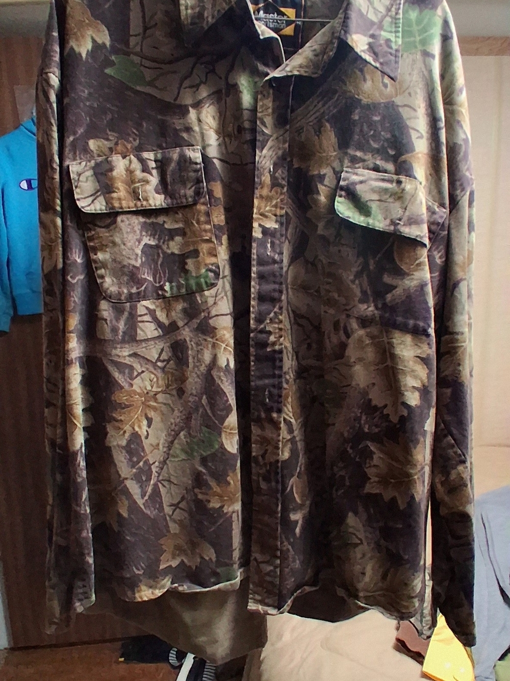 Masters Camouflage Button-Up Shirt Jacket - Brown Green